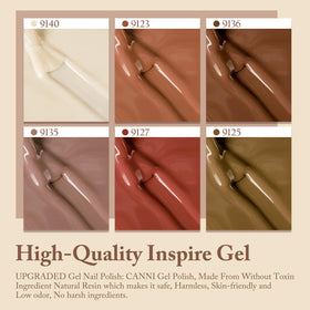 CANNI Gel Nail Polish set with UV lamp