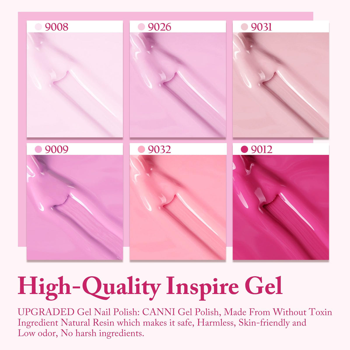 CANNI Gel Nail Polish set with UV lamp