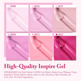 CANNI Gel Nail Polish set with UV lamp