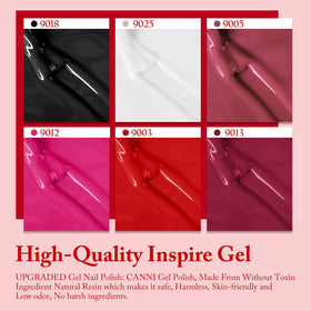 CANNI Gel Nail Polish set with UV lamp for curing
