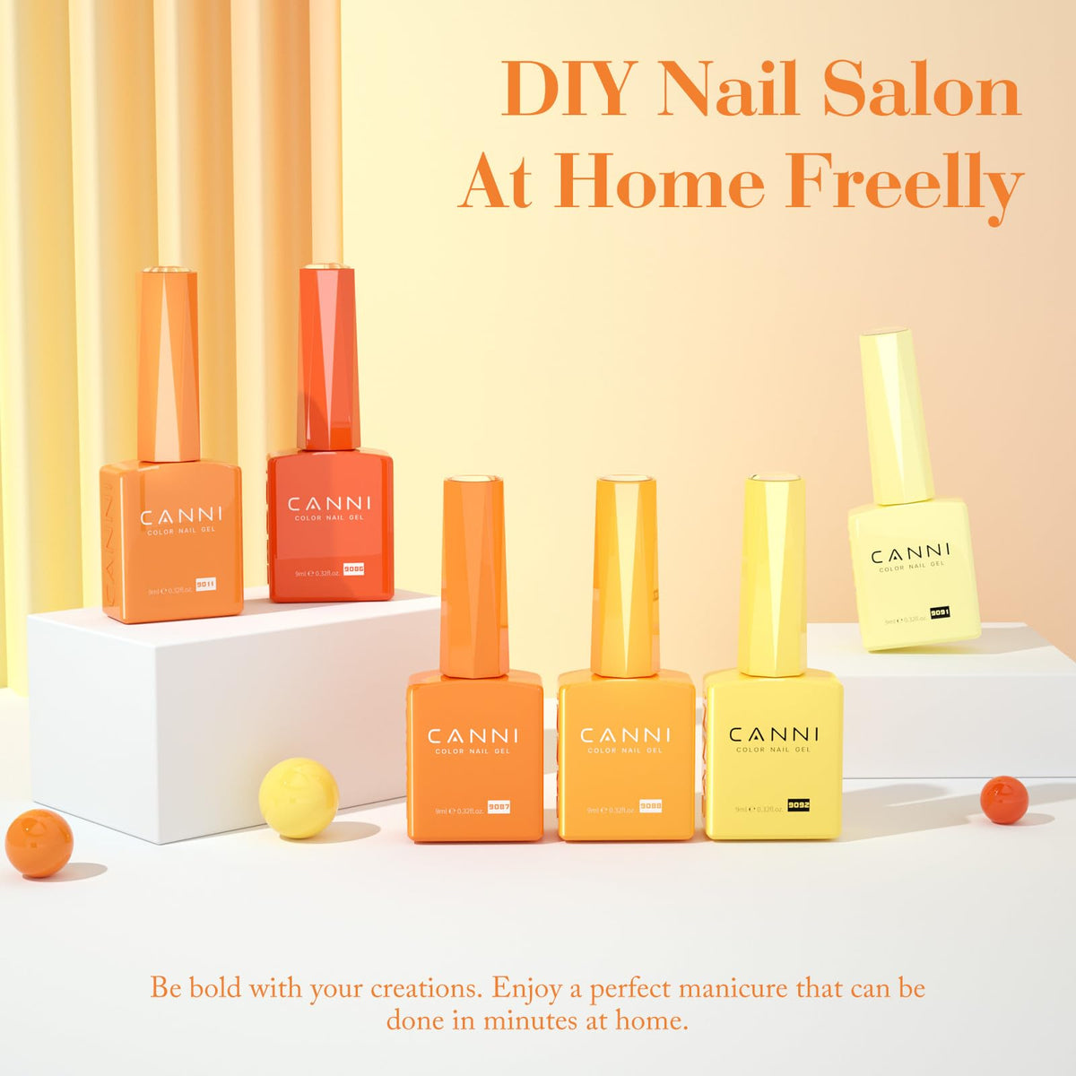 CANNI Gel Nail Polish unique colour bottles