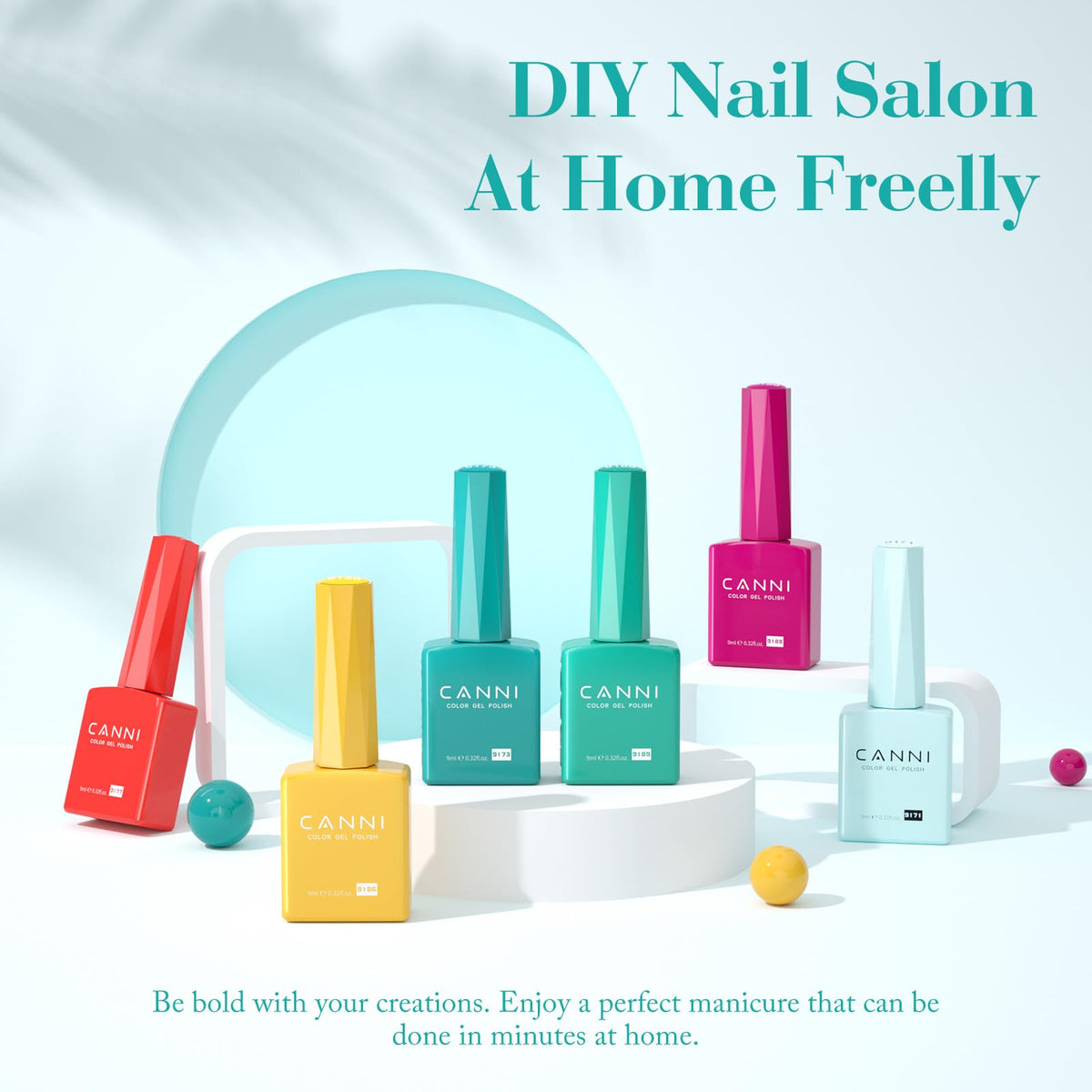 CANNI Gel Nail Polish unique colour bottles