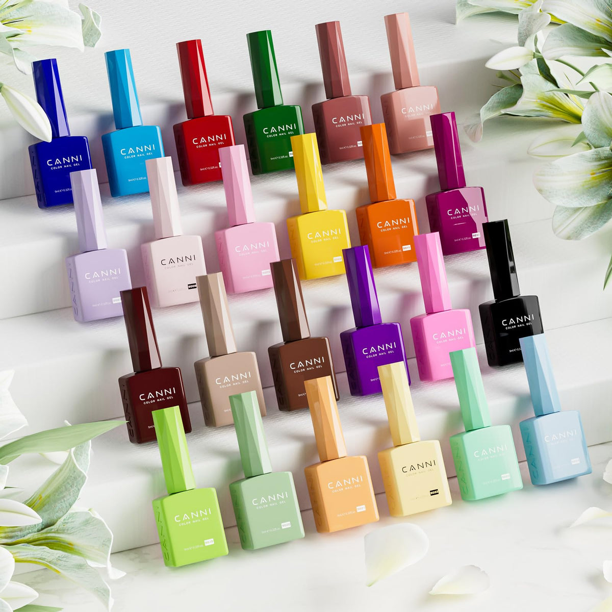 CANNI Gel Nail Polish unique colour bottles