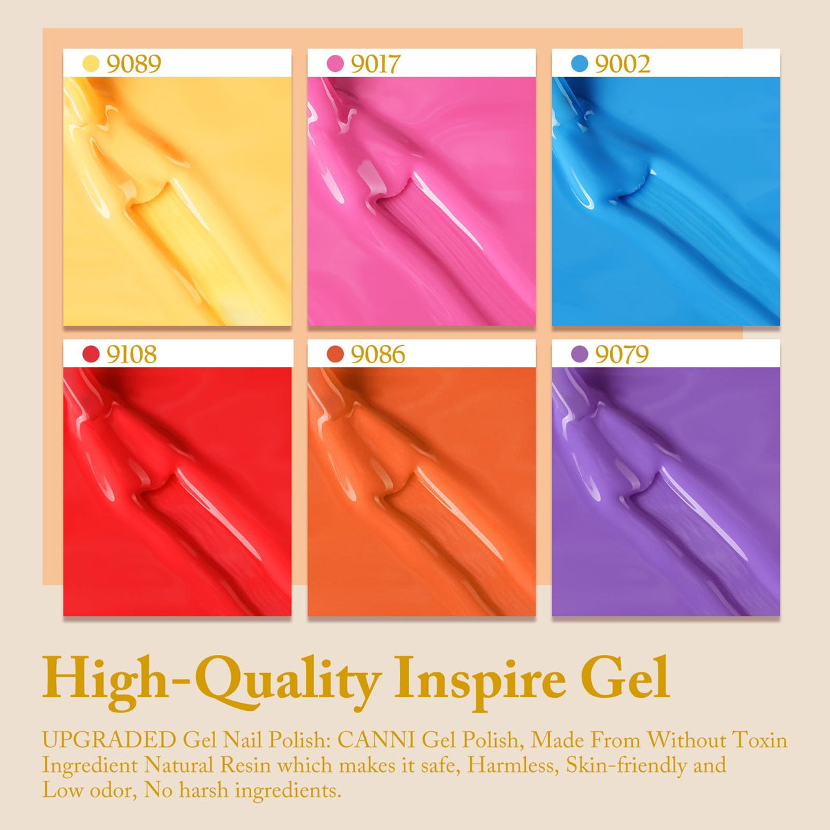 CANNI Gel Nail Polish with UV lamp curing process