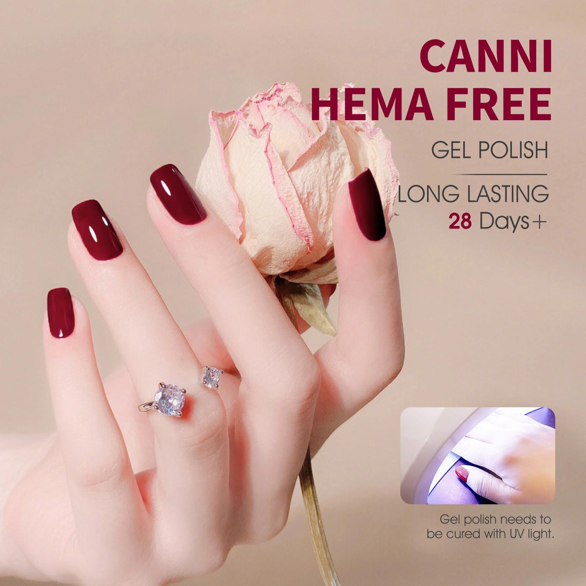 CANNI gel polish application process