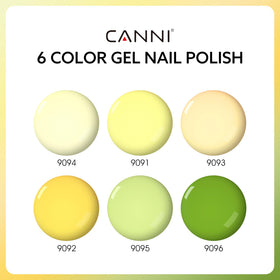 CANNI gel polish bottle in pastel yellow