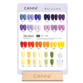 CANNI gel polish bottles in vibrant colours