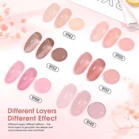 CANNI gel polish bottles showcasing unique colour design