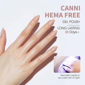 CANNI gel polish set with color-matched bottles