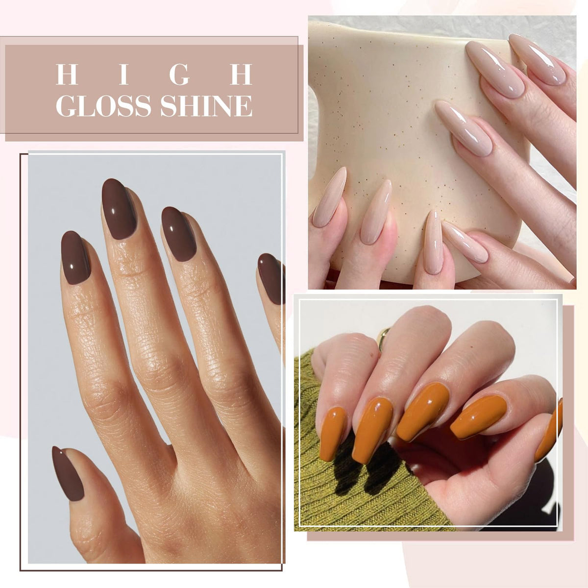 CANNI gel polish set with vibrant dark shades