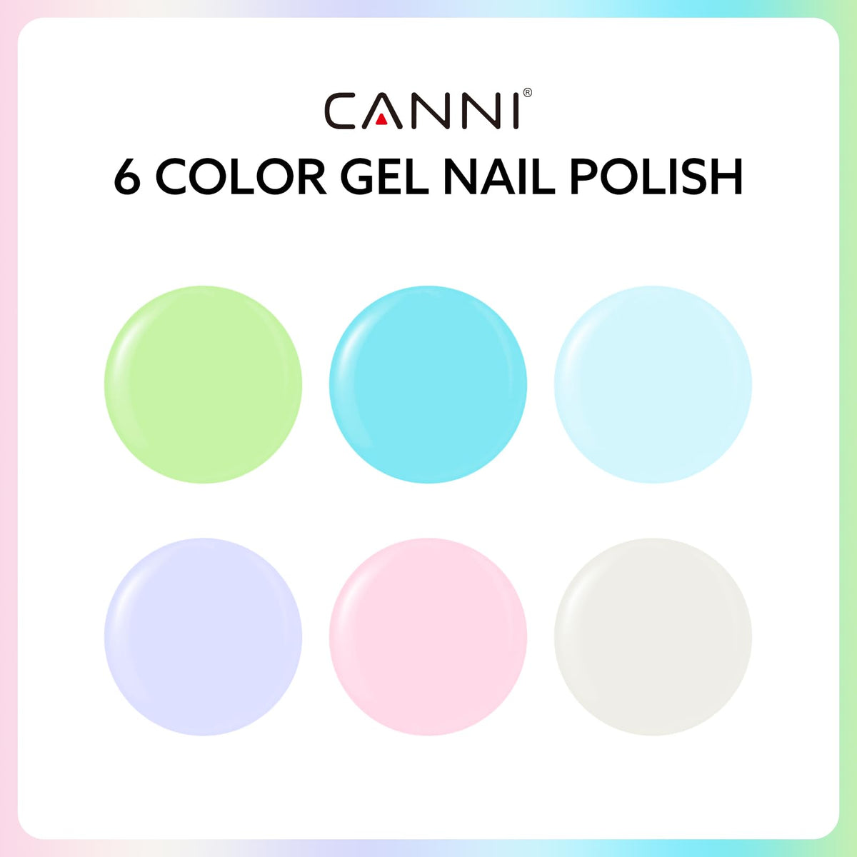 CANNI Hema-Free Gel Nail Polish bottles in assorted colours