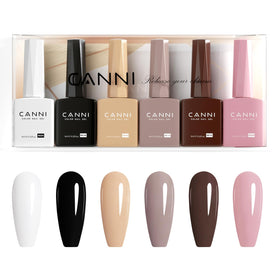 CANNI Hema-Free Gel Nail Polish Set 6Pcs in fall colours