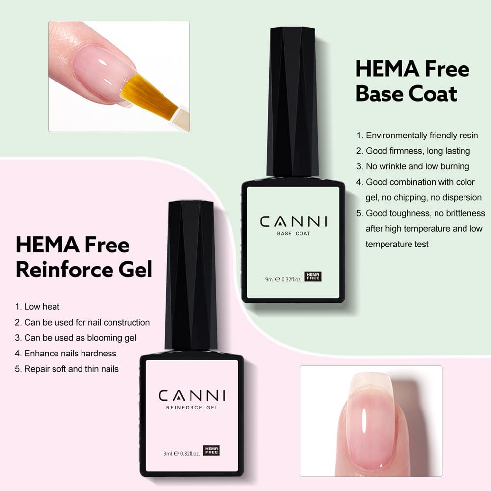 CANNI Hema-Free Nail Polish application on nails