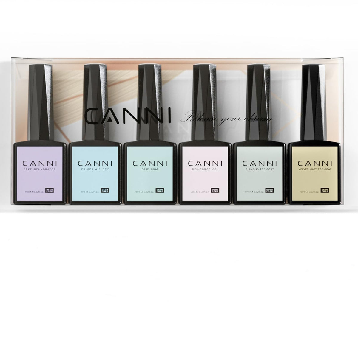 CANNI Hema-Free Nail Polish Set 6Pcs packaging view
