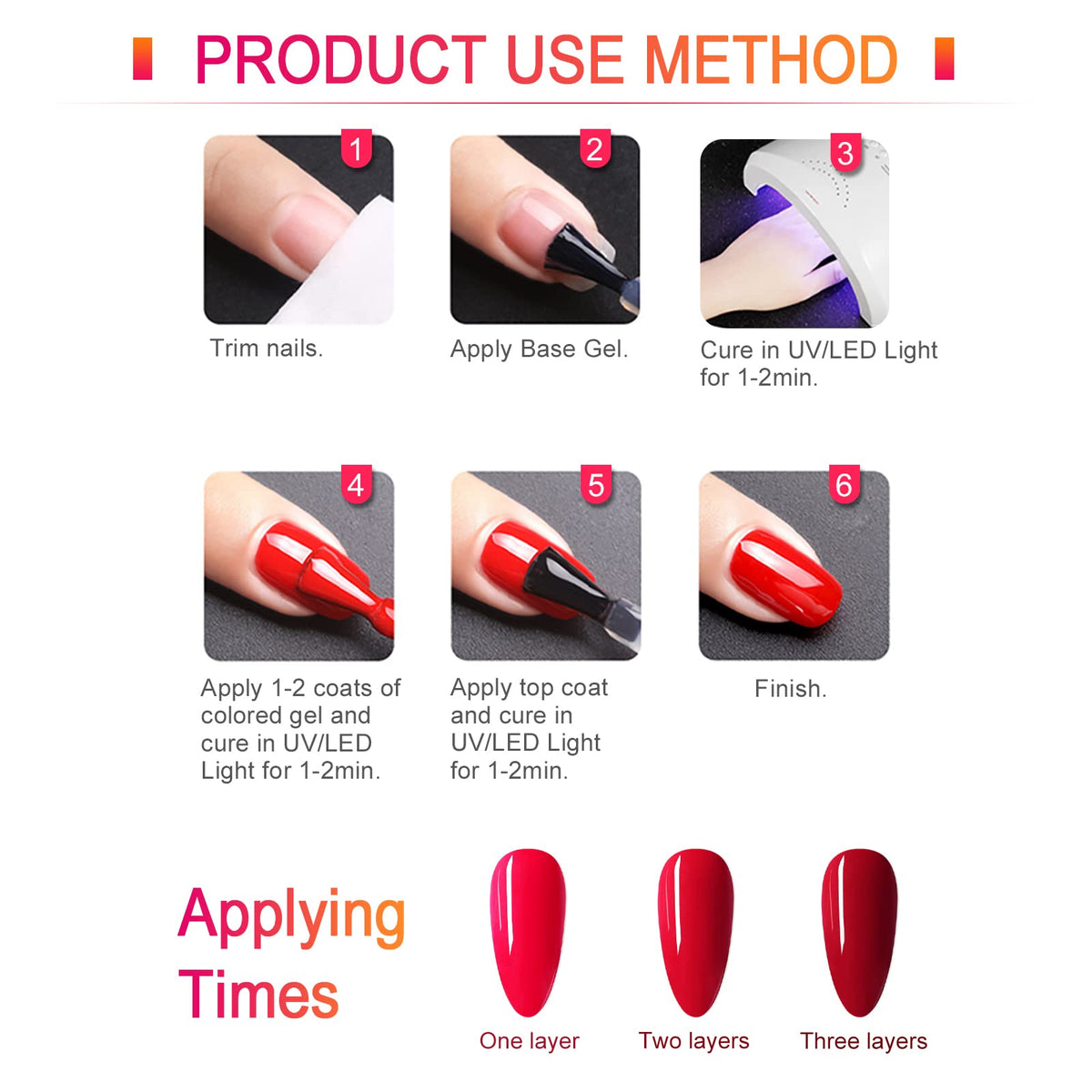 CANNI Hema-Free Nail Polish Set with colour selection