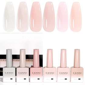 CANNI Jelly Gel Nail Polish Set 6Pcs packaging front view