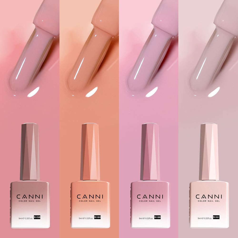 CANNI Jelly Gel Nail Polish Set displayed in elegant packaging