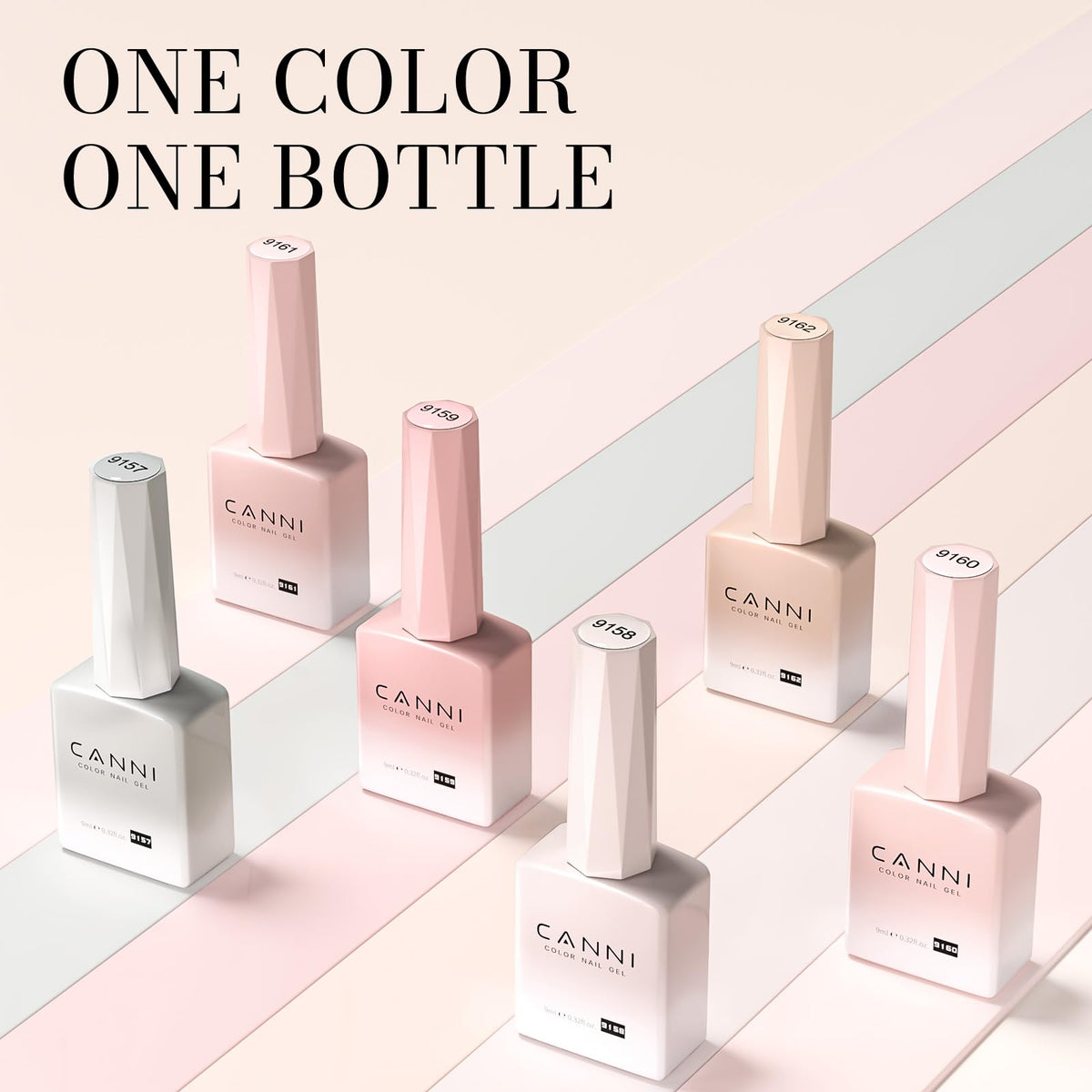 CANNI Jelly Gel Nail Polish Set with UV lamp