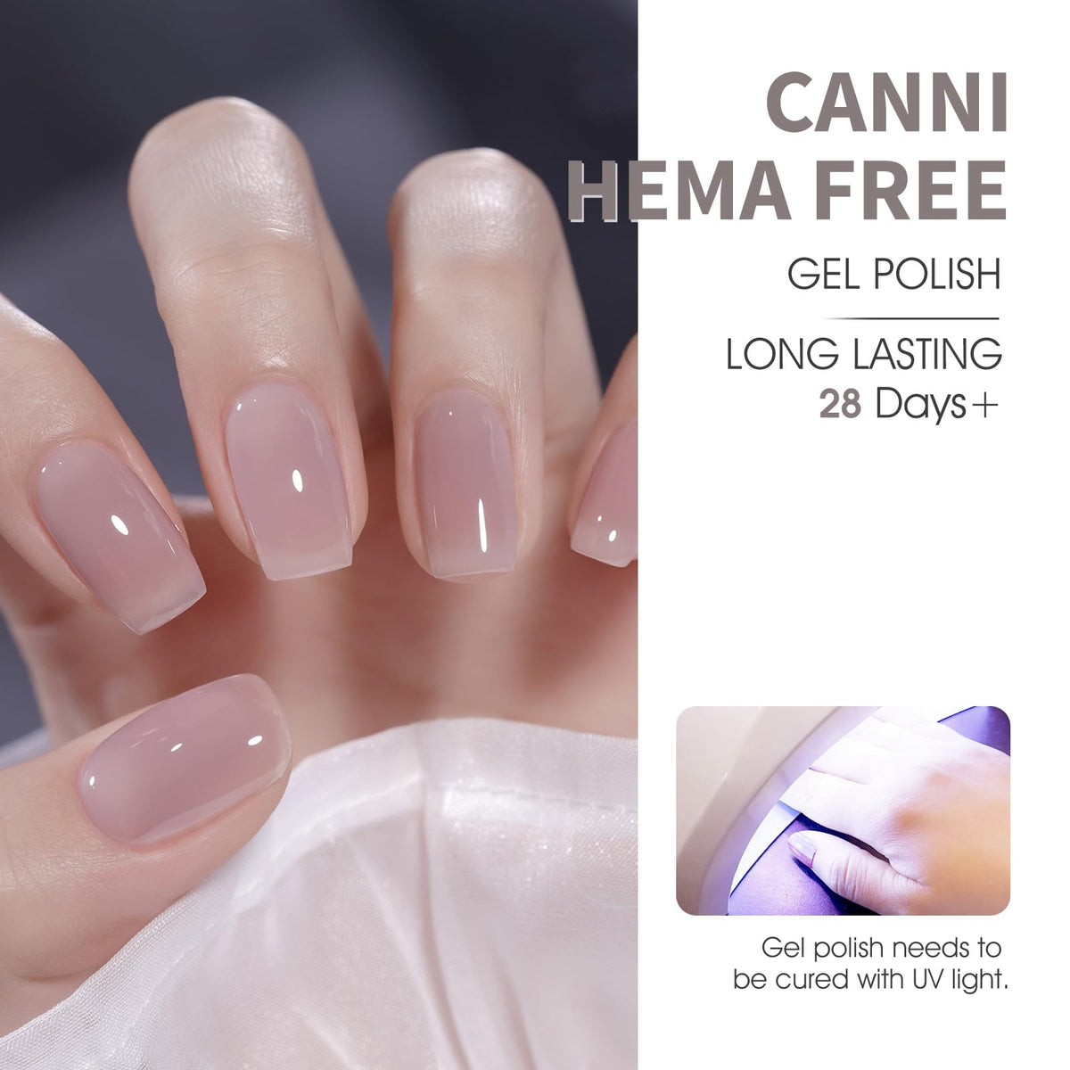 CANNI Jelly Nude Gel Nail Polish Set packaging front view