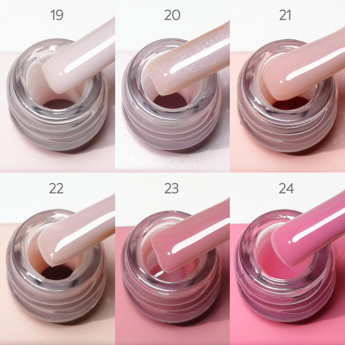 CANNI Jelly Pink Gel Nail Polish Set packaging with product details