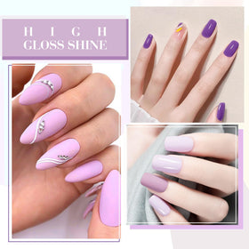 CANNI Light Purple Gel Nail Polish brush close-up