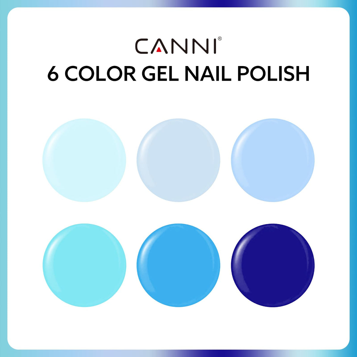 CANNI Navy Blue Gel Nail Polish bottle front view