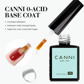 CANNI No Wipe Gel Top Coat and Base Coat Set packaging