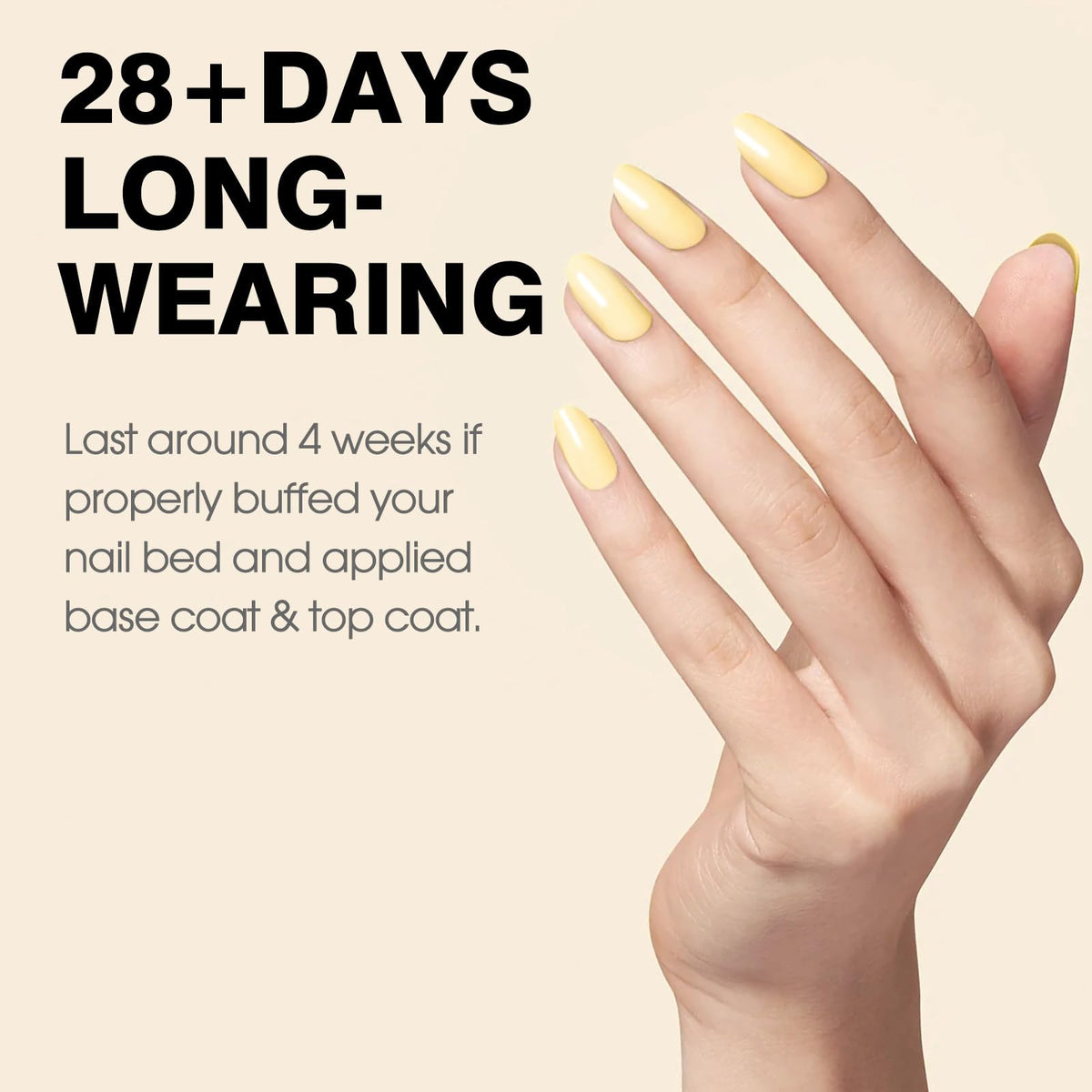 CANNI Pastel Yellow Gel Nail Polish 9ml bottle with cap