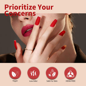 CANNI Red Gel Nail Polish bottle with label