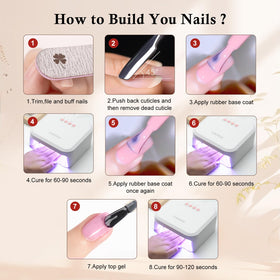 CANNI Rubber Base Gel Nail Polish Set lifestyle scene
