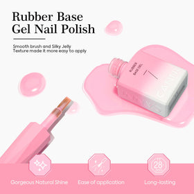 CANNI Rubber Base Gel Nail Polish Set packaging