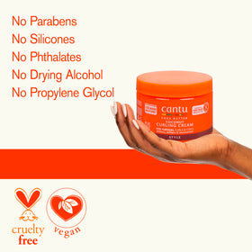 Cantu Coconut Curling Cream 12 oz lifestyle scene