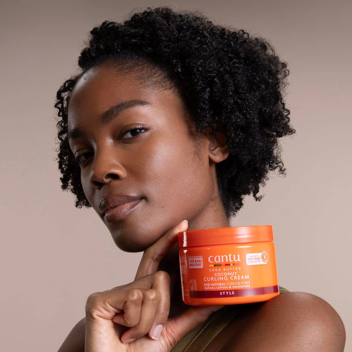 Cantu Coconut Curling Cream 12 oz with shea butter and coconut