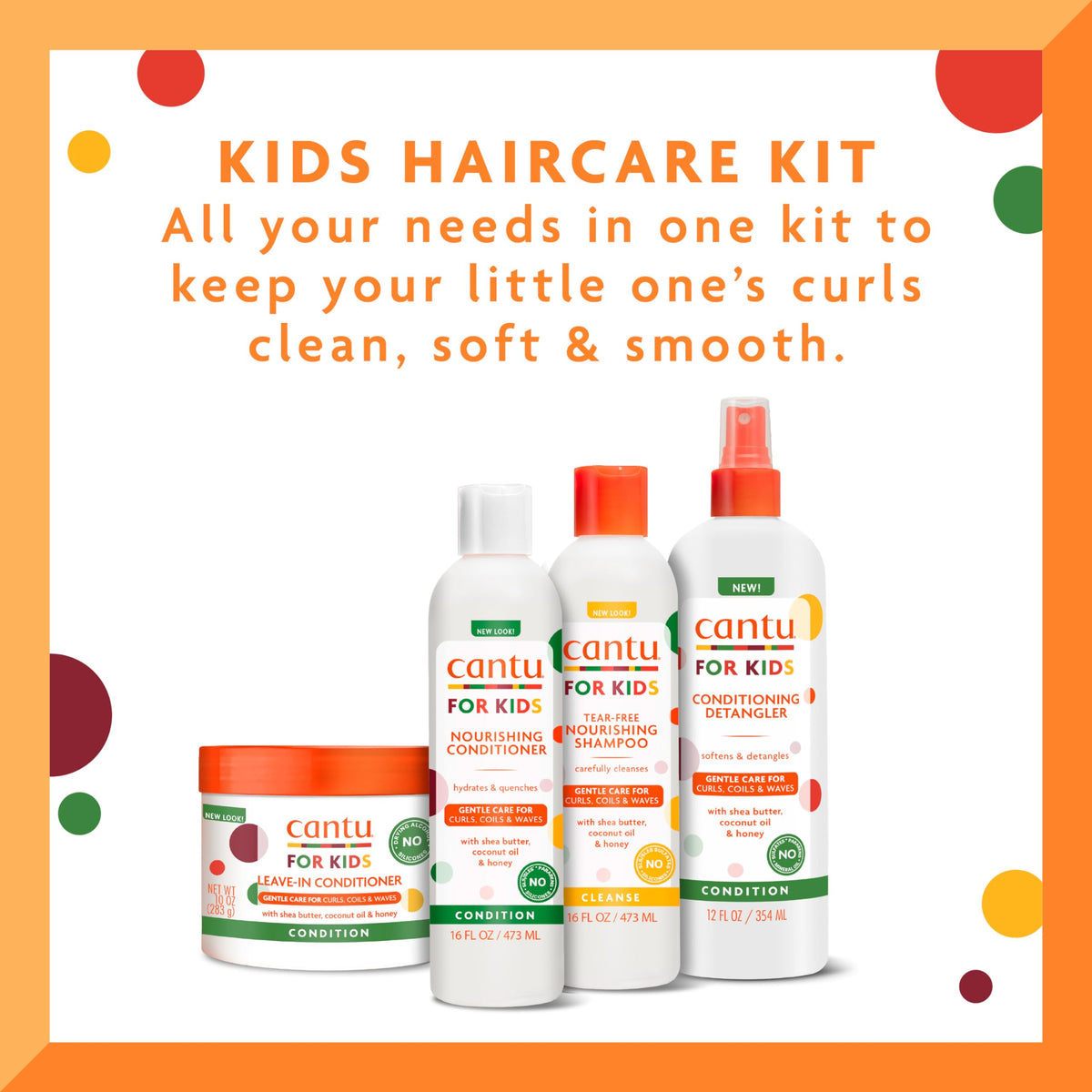 Cantu Kids Tear-Free Shampoo bottle with label
