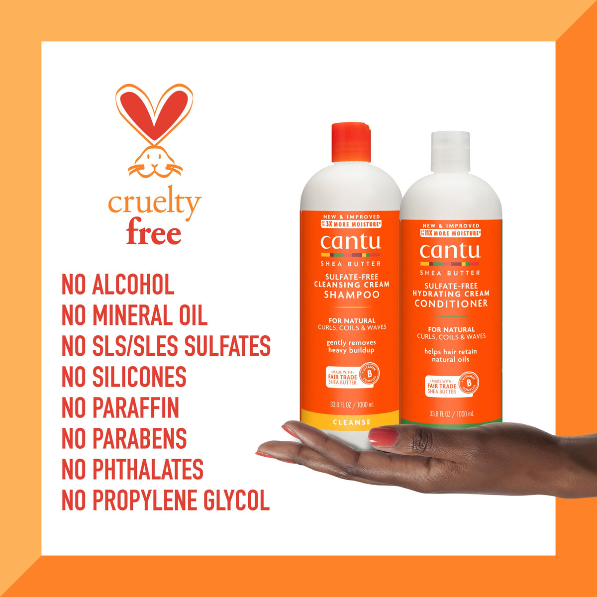 Cantu Shampoo lather on hair