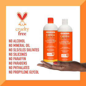 Cantu Shampoo lather on hair