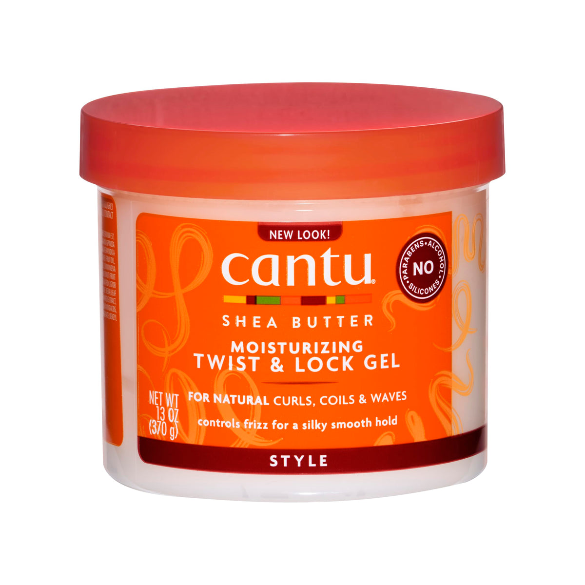 Cantu Shea Butter Moisturizing Twist & Lock Gel 13 oz front view