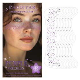 Cardiyar Glitter Freckles 24PCS pack front view with gold patches