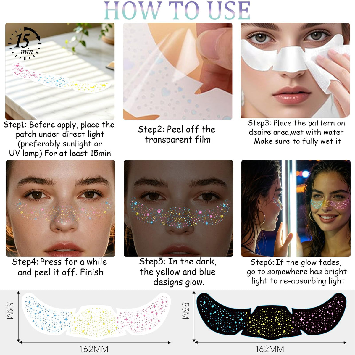 Cardiyar glitter freckles in a makeup setup