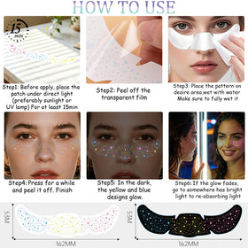 Cardiyar glitter freckles in a makeup setup