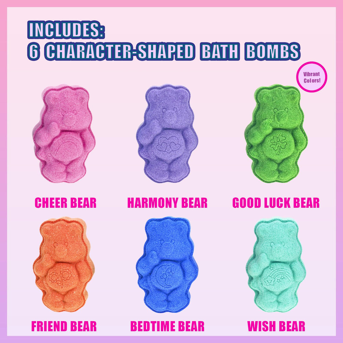 Care Bears Bath Bombs featuring Bedtime Bear and Friend Bear