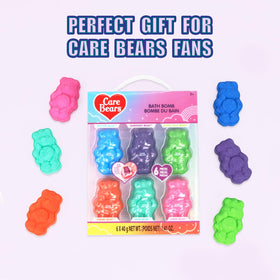 Care Bears Bath Bombs in a child's bath tub