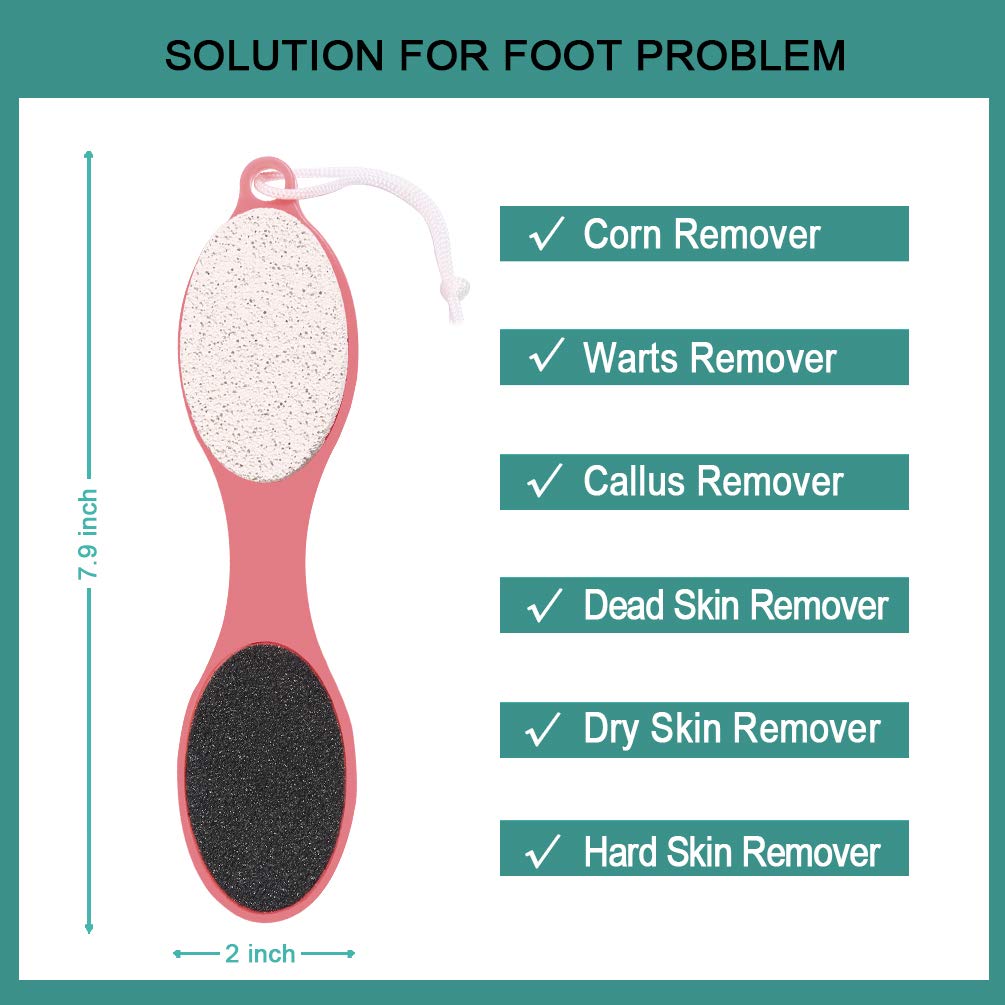 CAREHOOD Foot File Callus Remover with cleaning brush and foot buffer