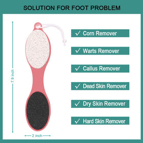 CAREHOOD Foot File Callus Remover with cleaning brush and foot buffer