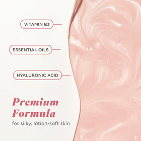 Caress Daily Silk Body Wash poured into hand
