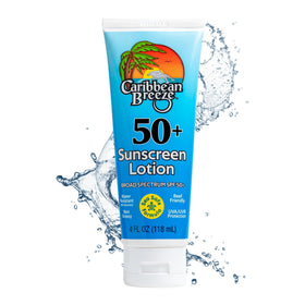 Caribbean Breeze SPF 50 Sunscreen Lotion 120ml front view
