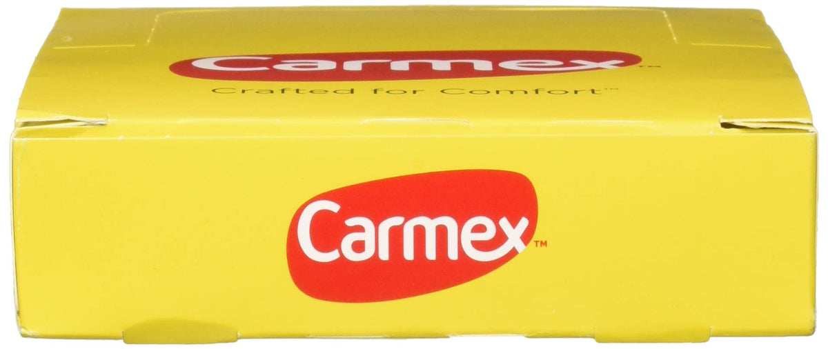 Carmex Classic Lip Balm individual tube close-up showing label