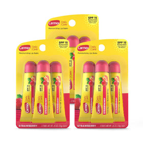Carmex Daily Care Moisturizing Lip Balm SPF 15 Strawberry pack front view
