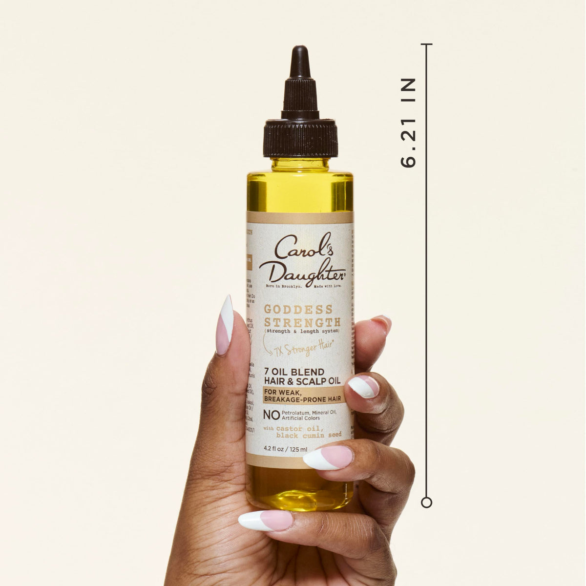 Carol's Daughter Goddess Strength 7 Oil Blend Scalp and Hair Oil back view