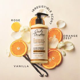 Carol's Daughter Goddess Strength Leave In Conditioner Cream on styled hair
